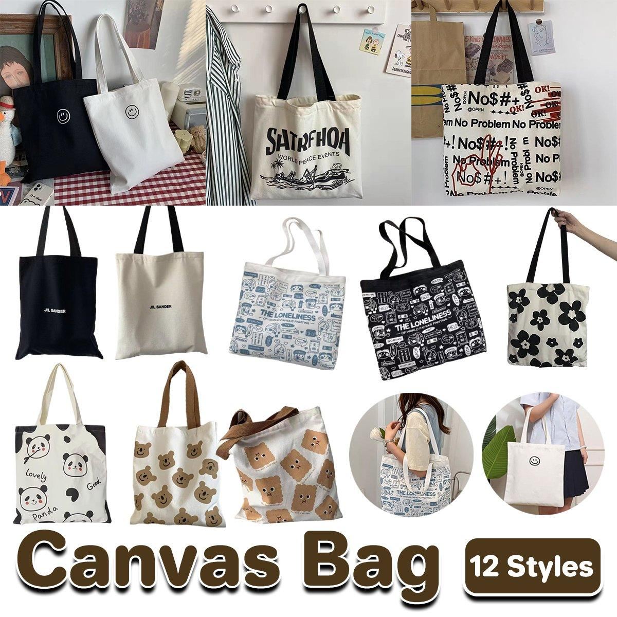 High-Quality Canvas Shoulder Bags 1PC