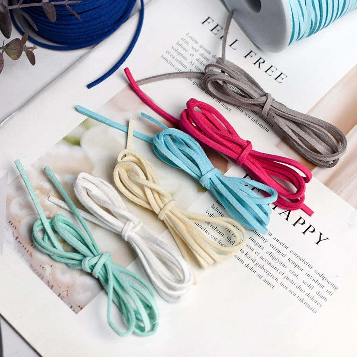 32 Colours Leather Rope Gift Box Packaging Belt