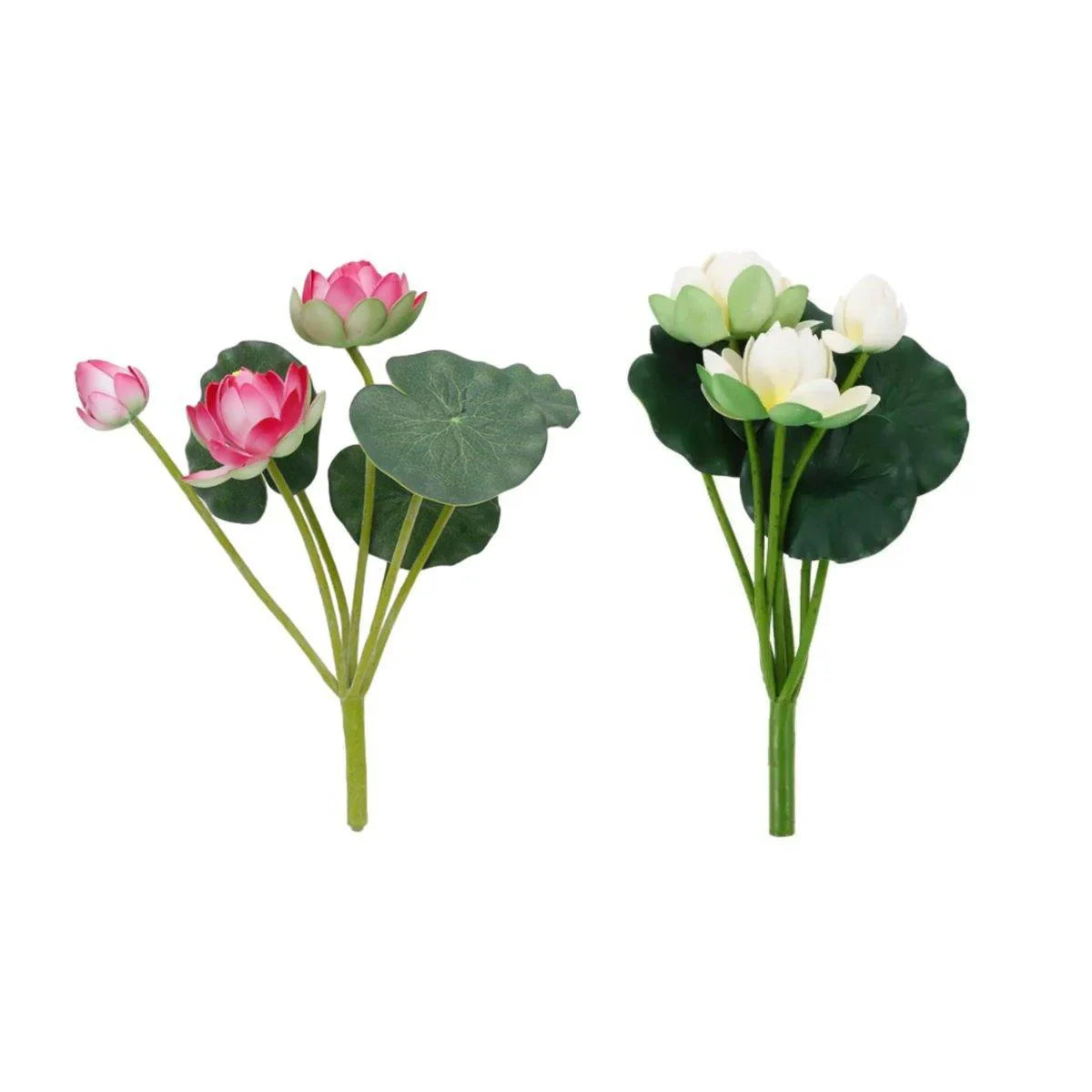 Simulation Lotus Artificial Flowers 2PCS