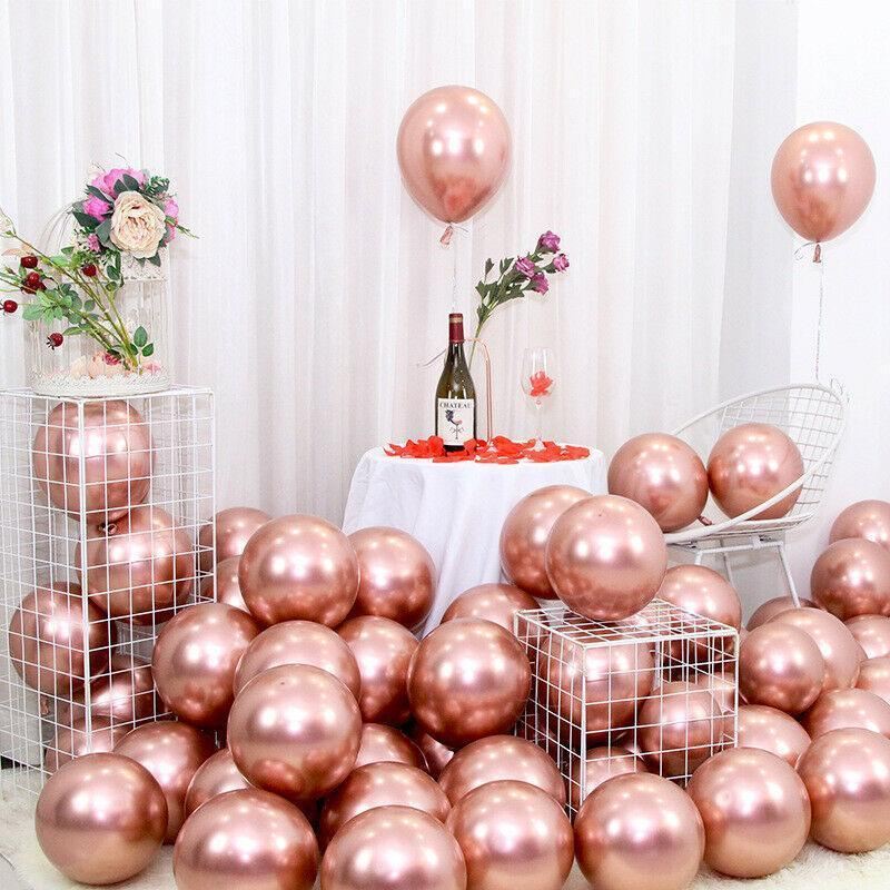 50PCS Chrome Metallic Balloon Helium