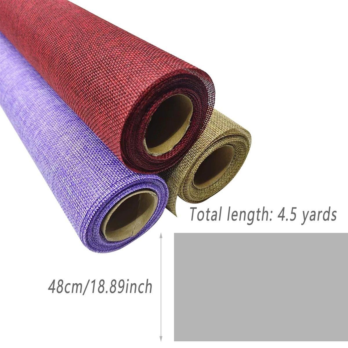 Linen Wrapping Paper 24 Colours Florist DIY