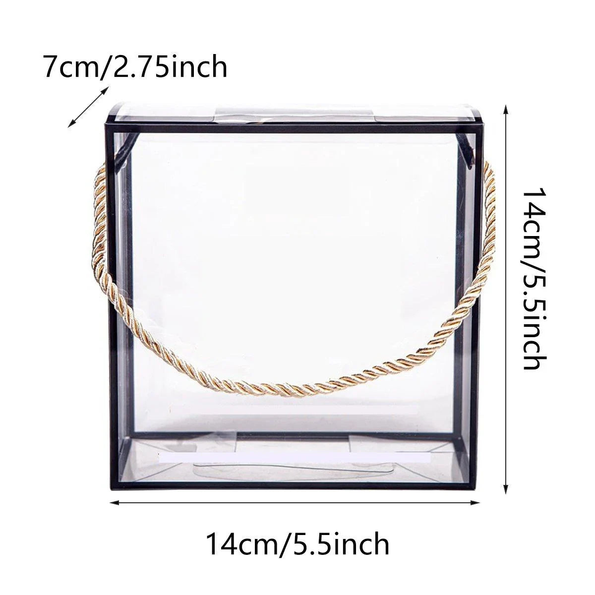 PET Plastic Candy Boxes with Handles Clear Display 20PCS