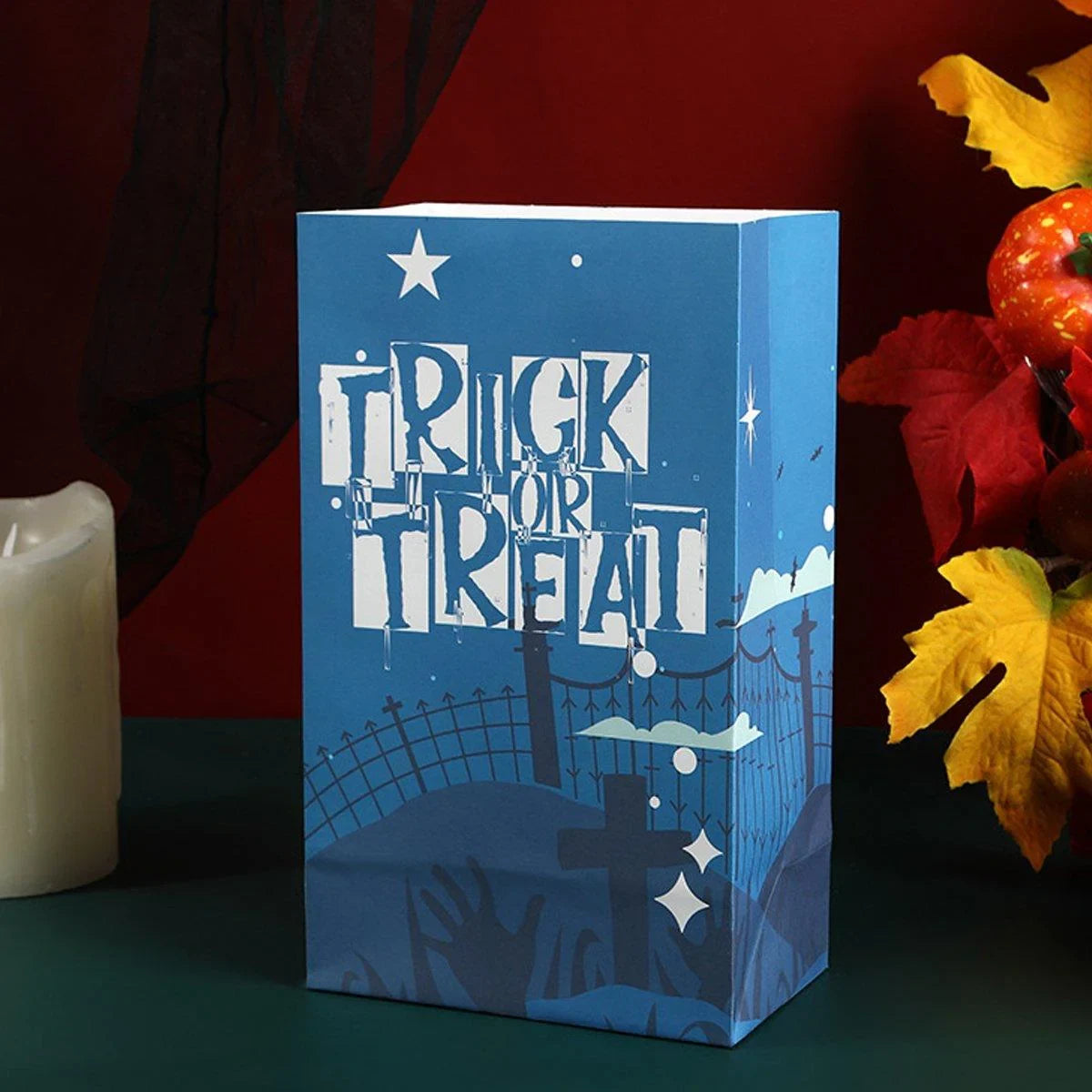 Halloween Kraft Paper Candy Bags 4 Colors 25PCS