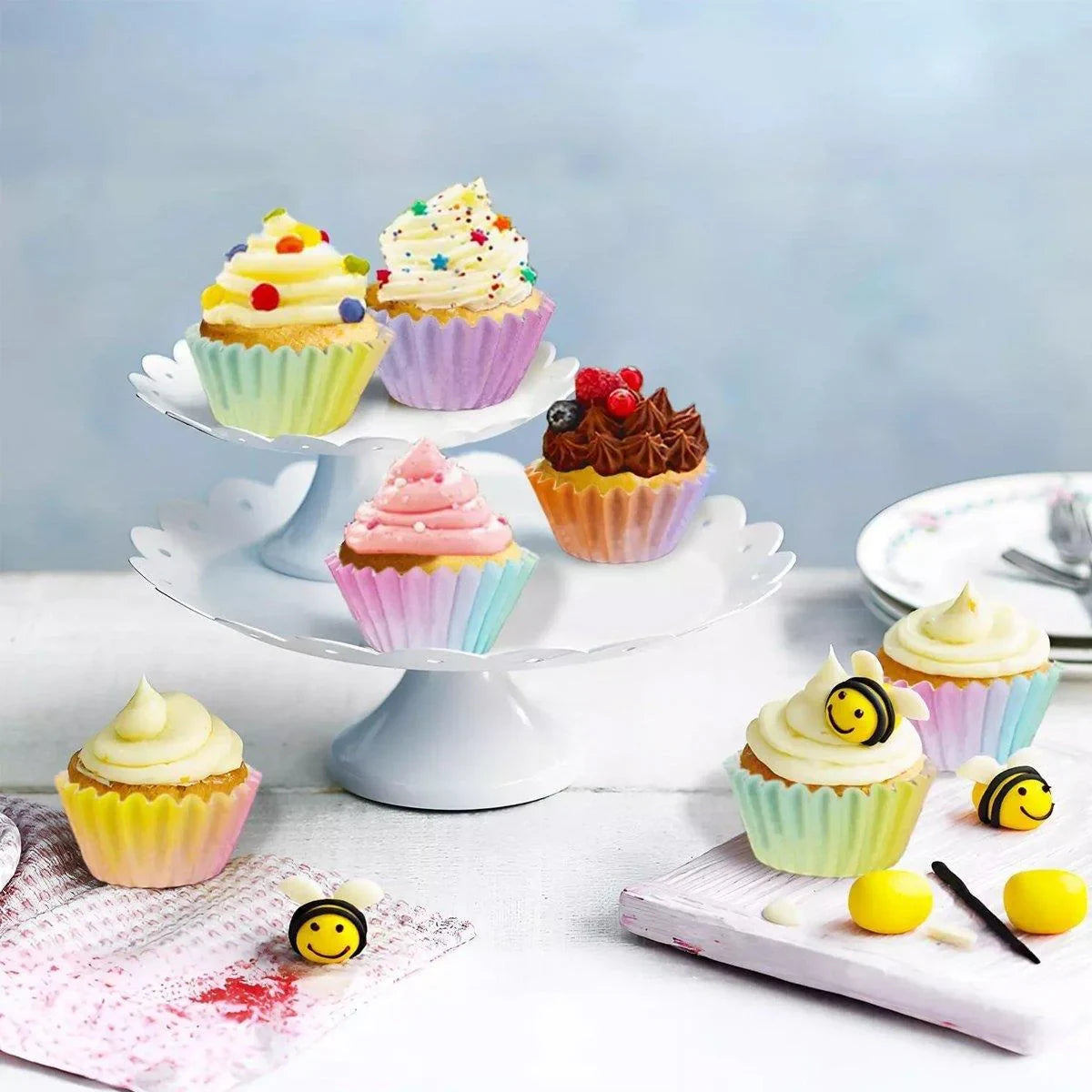 Gradient Cupcake Inserts Cupcake Moulds 300PCS