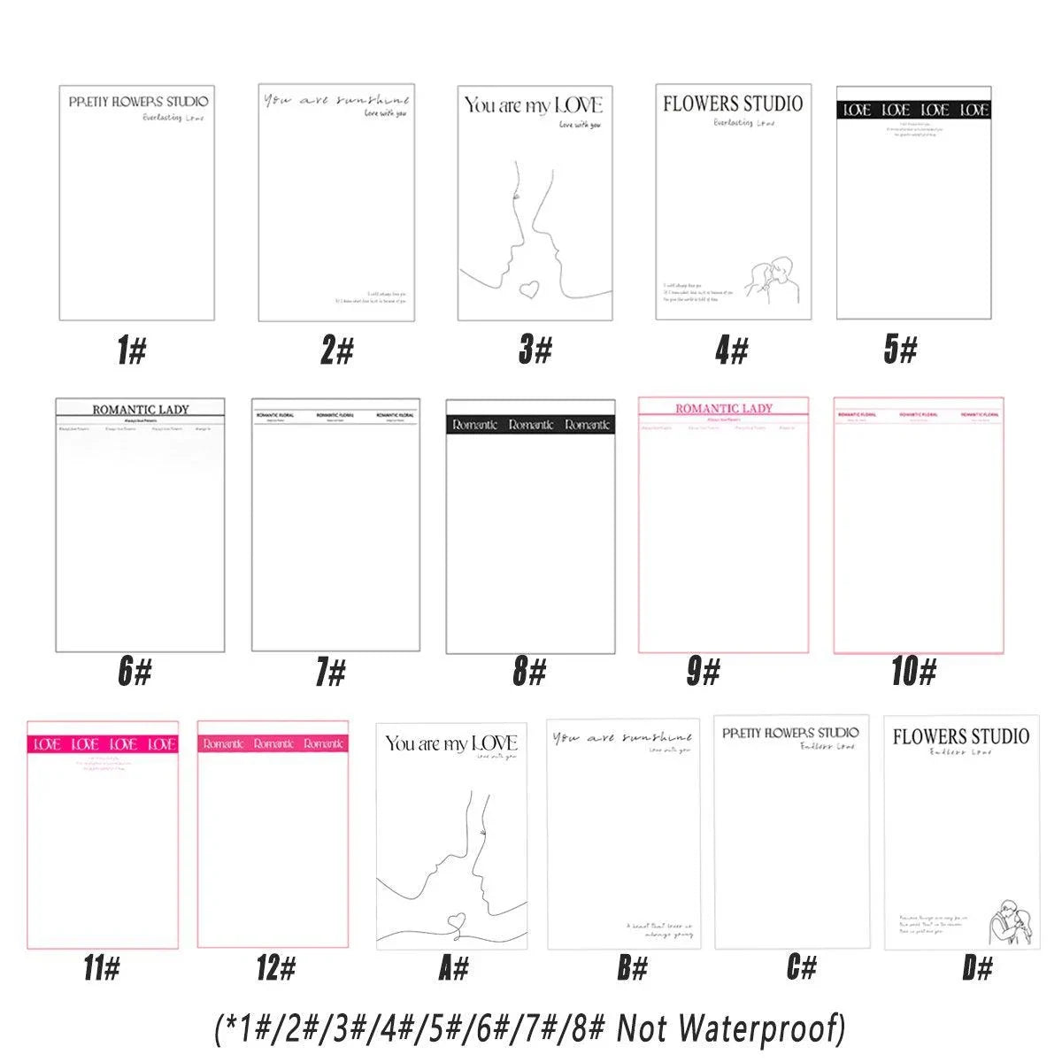 Wrapping Paper Floral Packaging 100 PCS