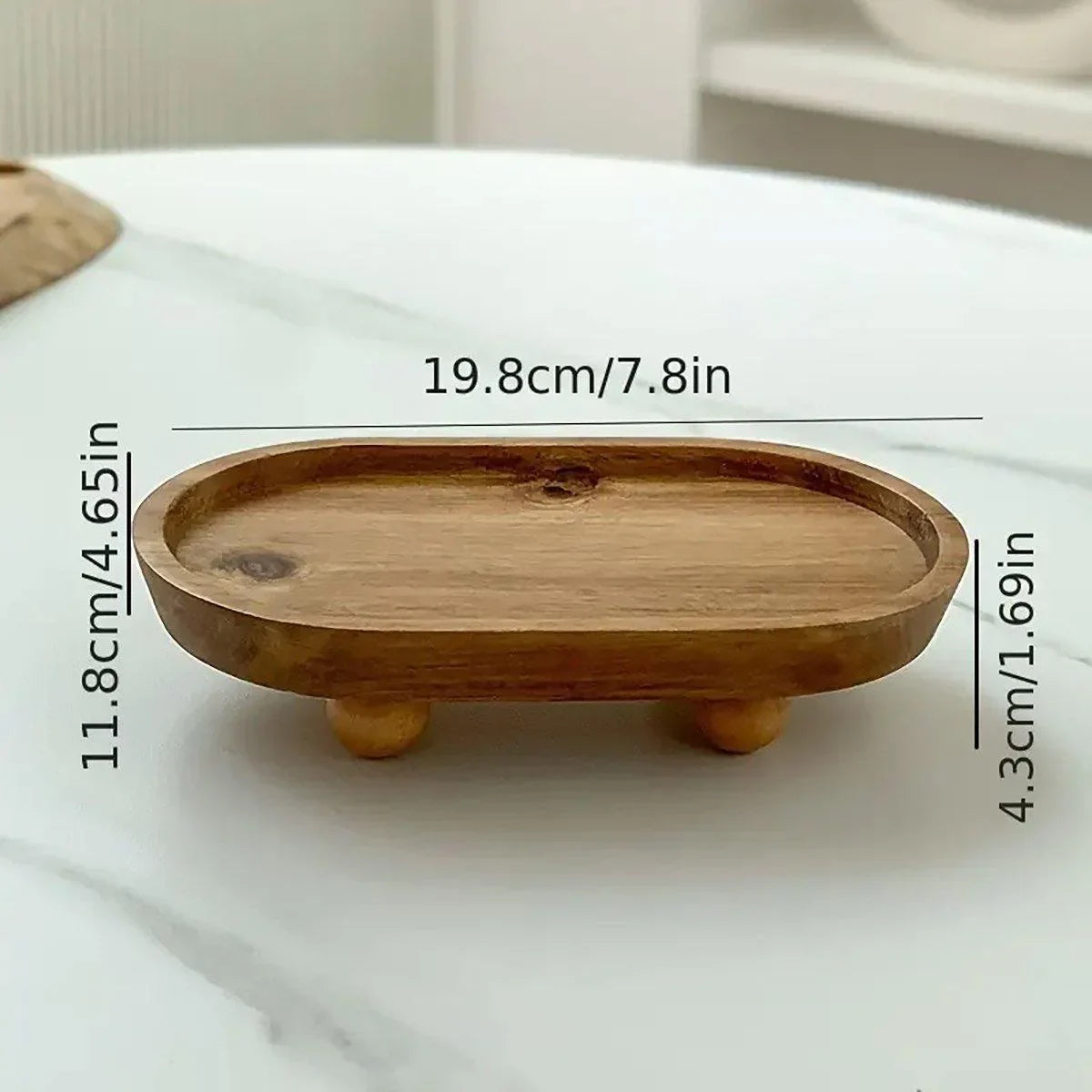Multifunctional Wooden Tray 1PC
