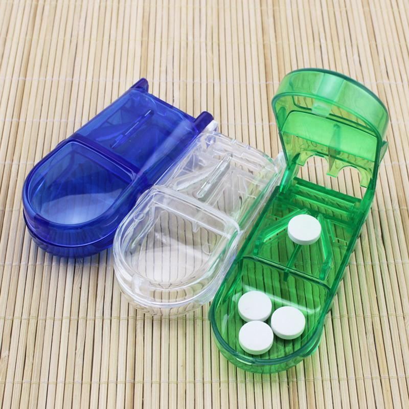 Portable Pill dispenser Storage Box Blue 1Pack