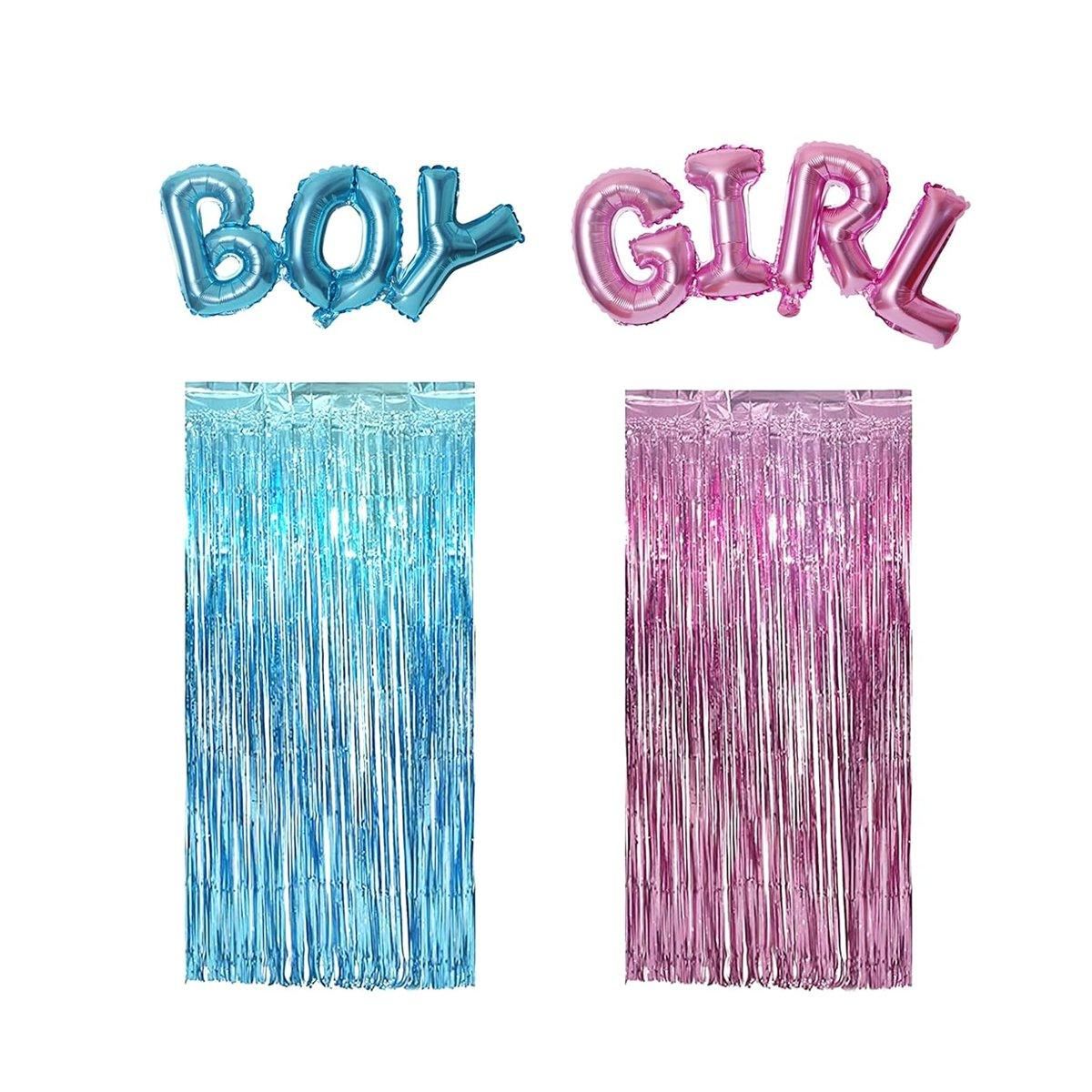 4PCS Balloons Silk Curtain Party Decor