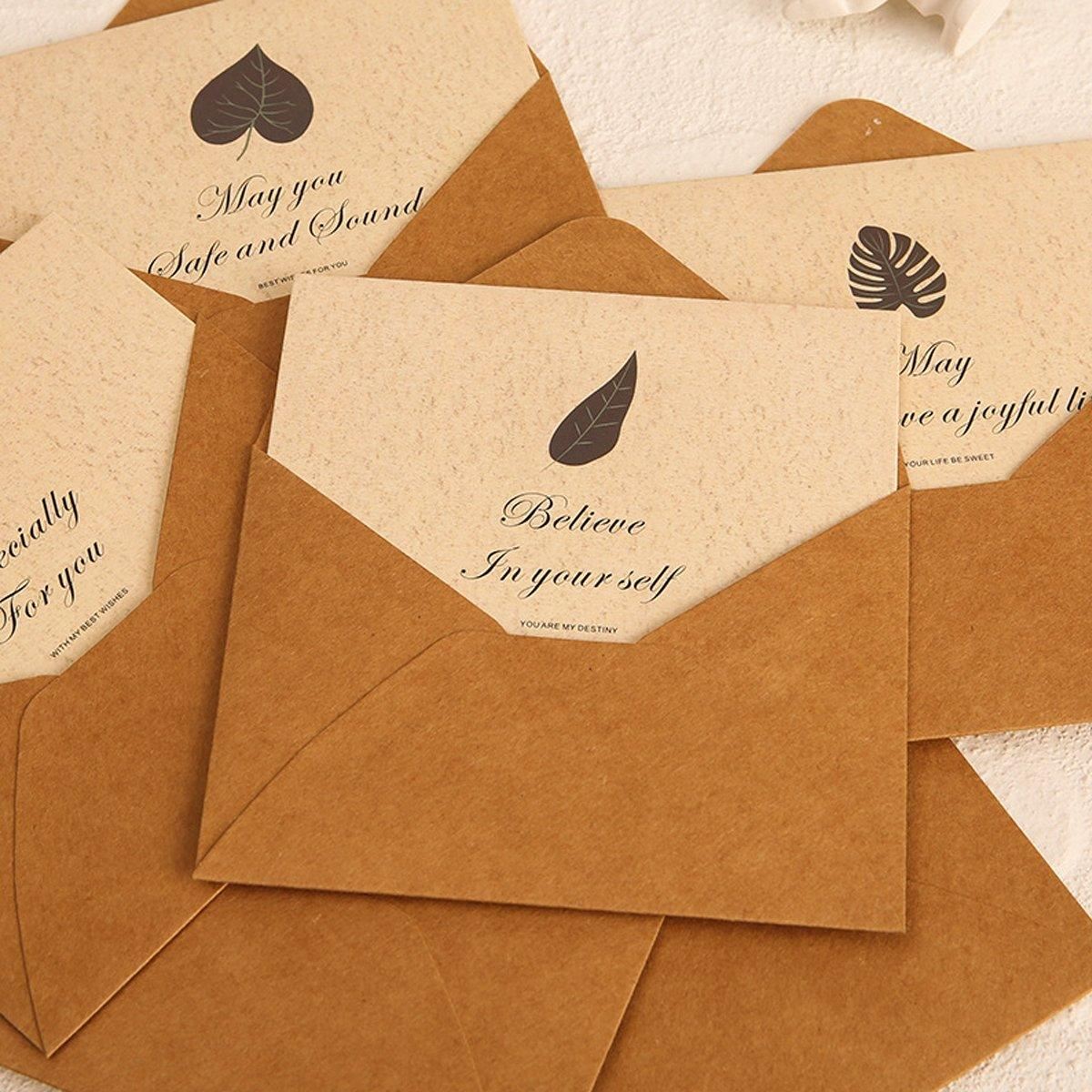 6 PCS Retro Greeting Cards With Envelopes