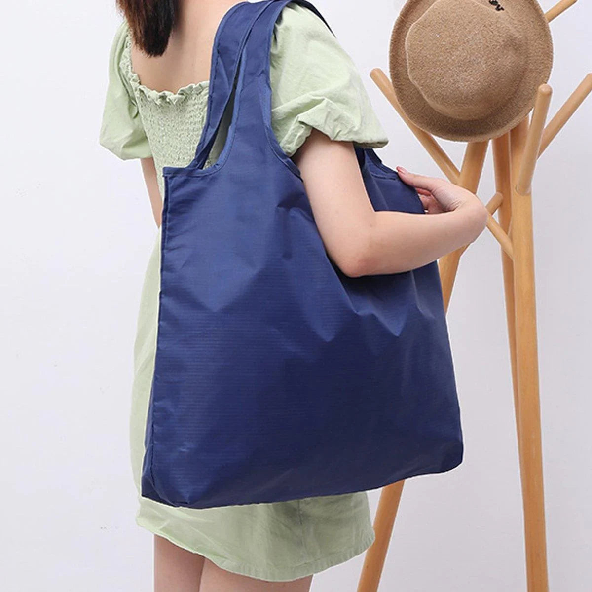 Waterproof Foldable Fabric Reusable Grocery Bags 1PC