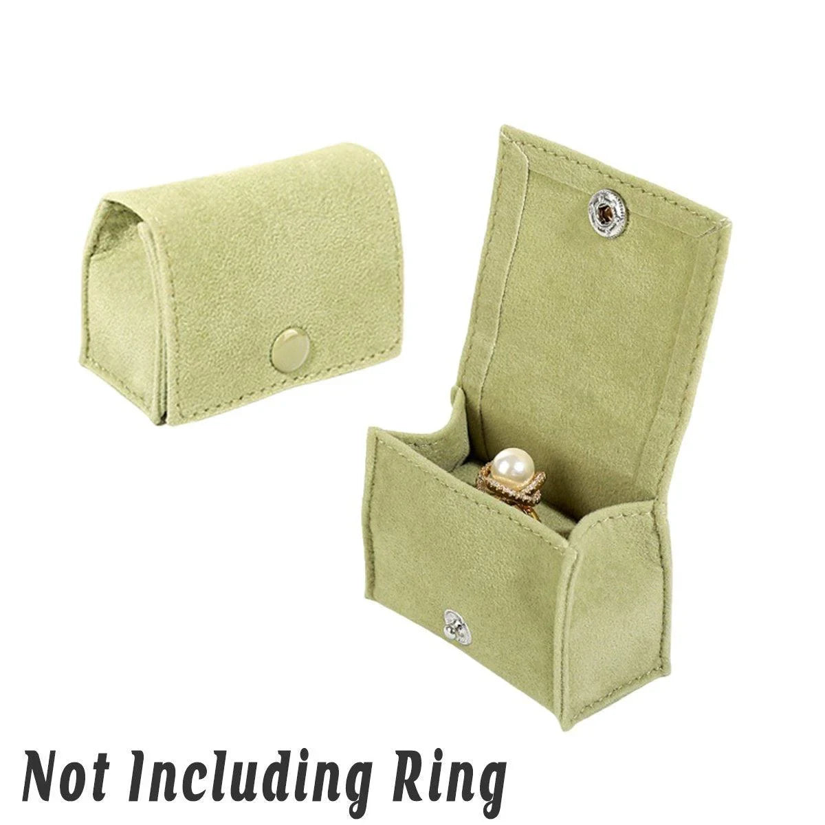 Premium Fabric Mini Rings and Earrings Jewelry Boxes 5PCS
