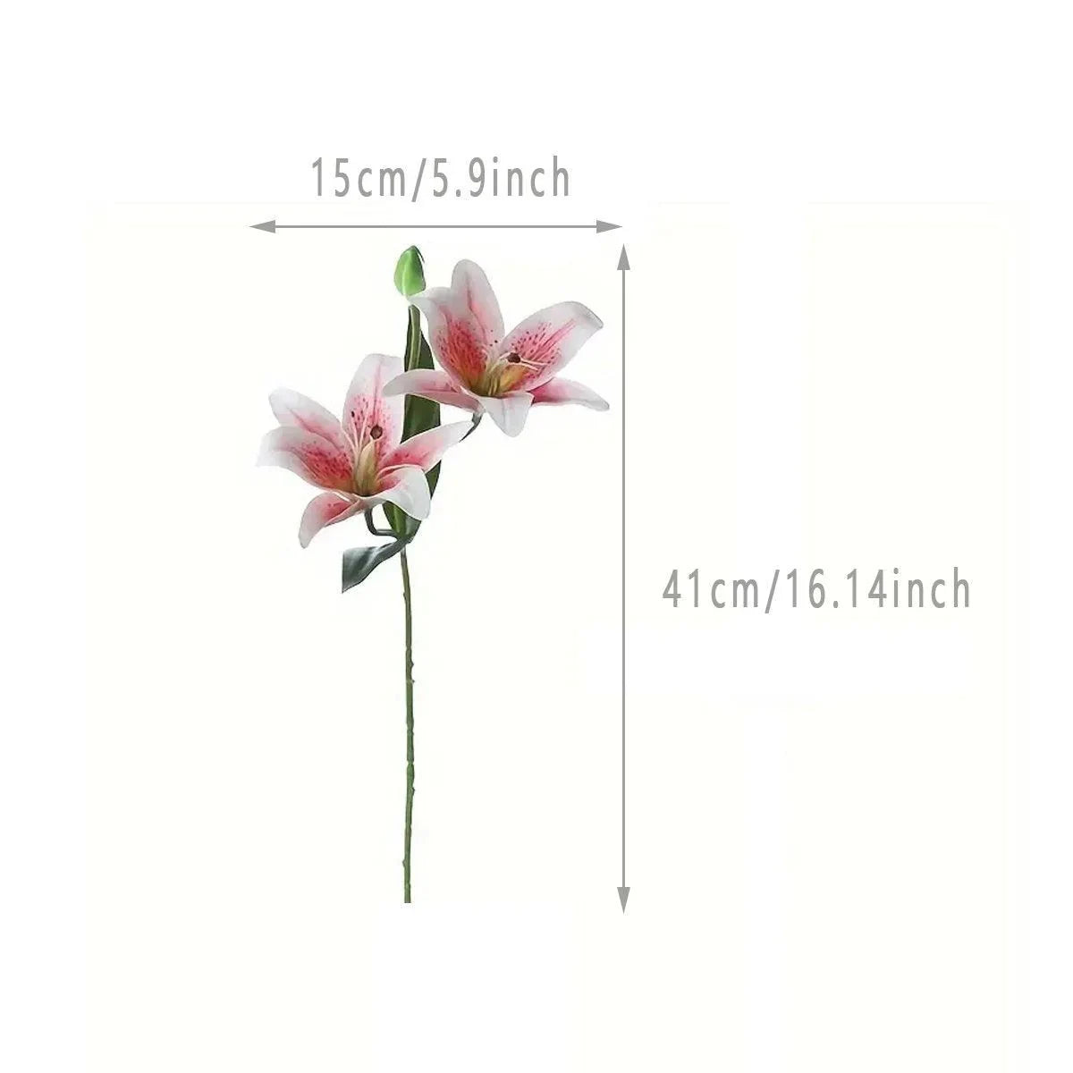 2PCS Artificial Flowers Lily