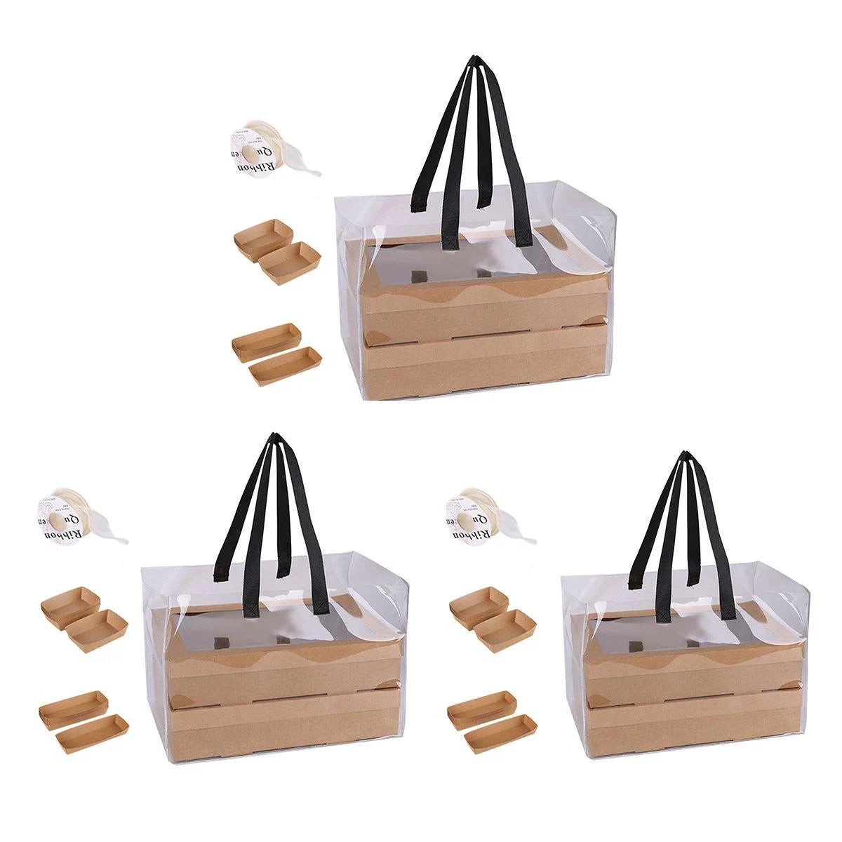 Grazing Boxes Kraft Paper with Clear Window 10PCS