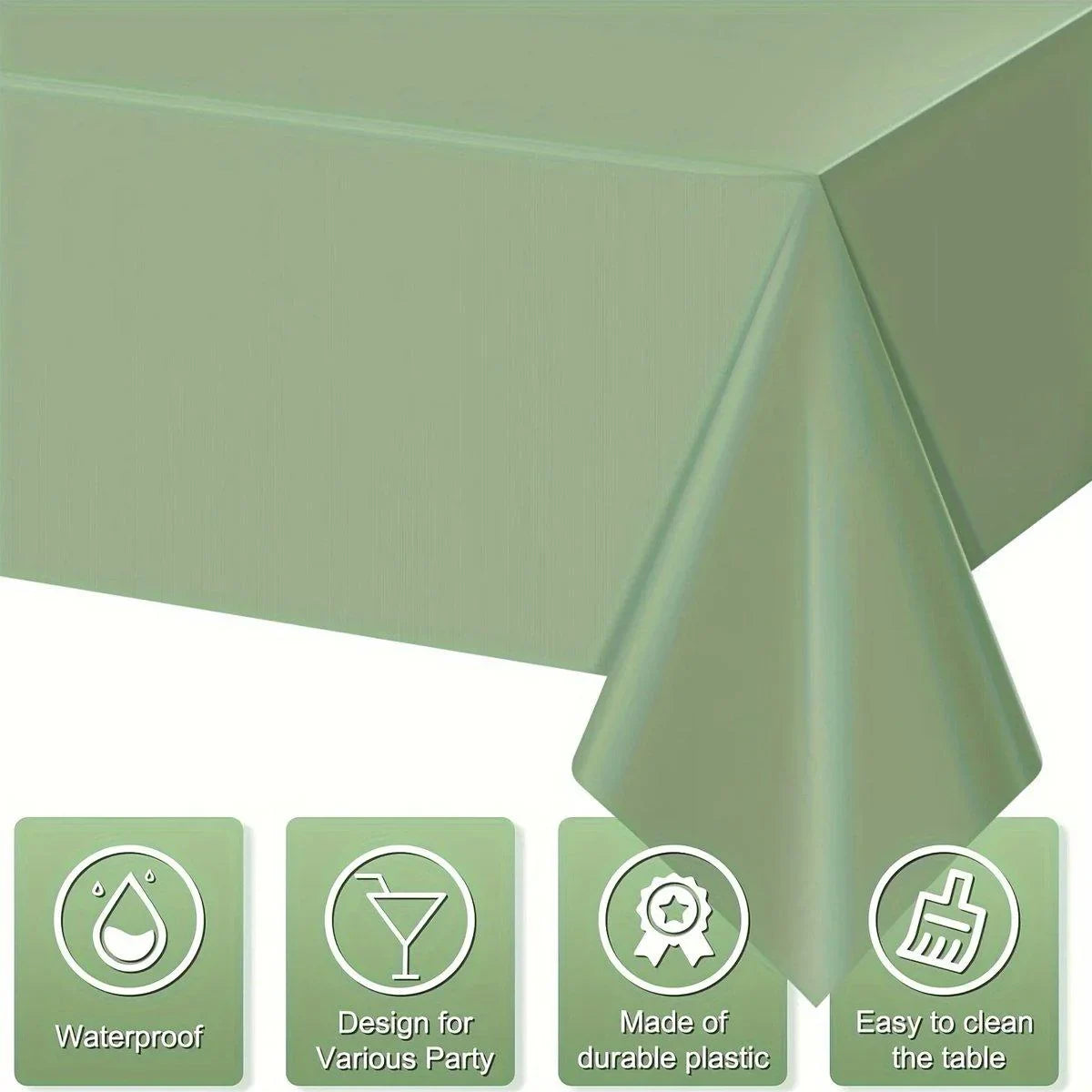 Disposable Tablecloths Green 6PCS
