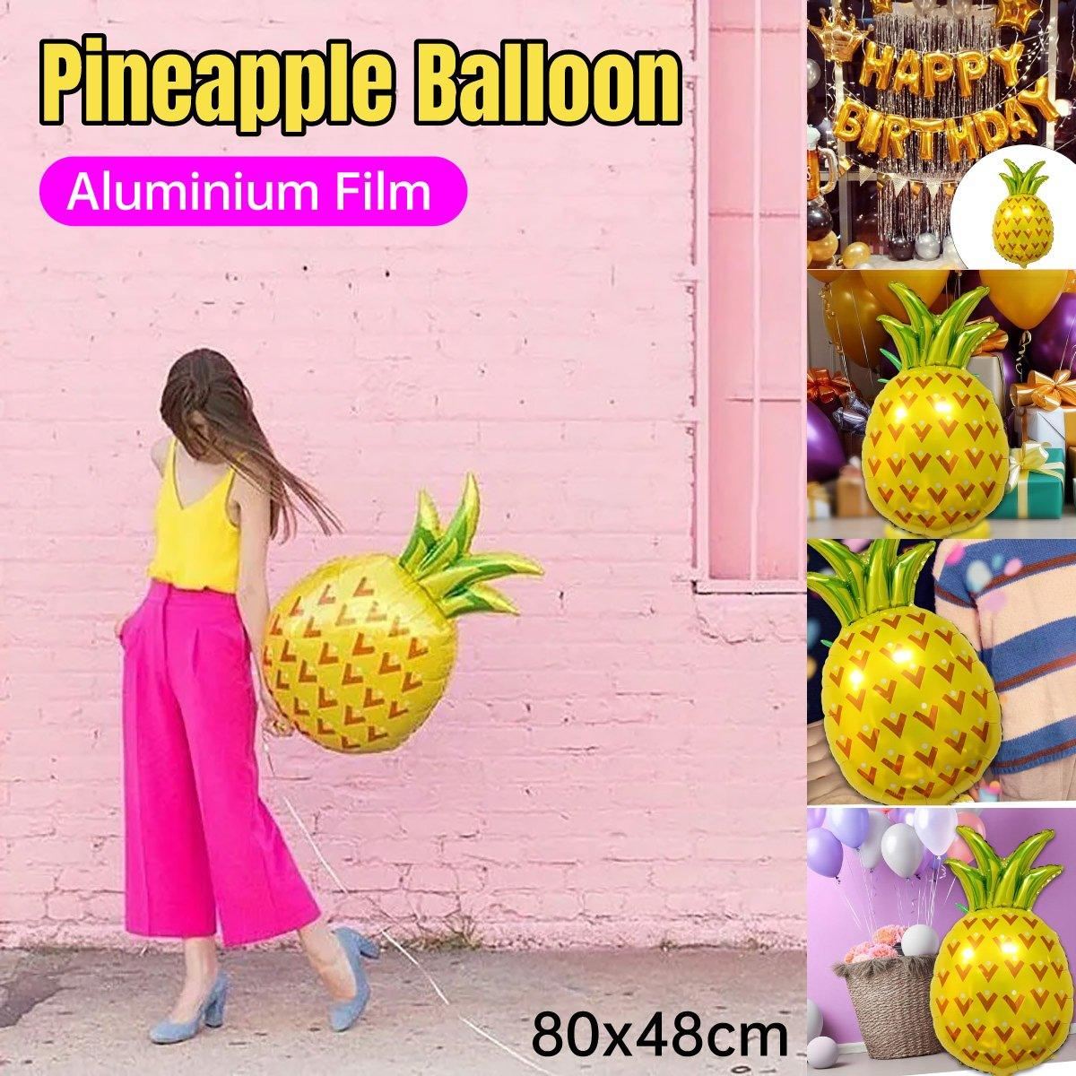 5PCS Pineapple Foil Balloon Party Decoration