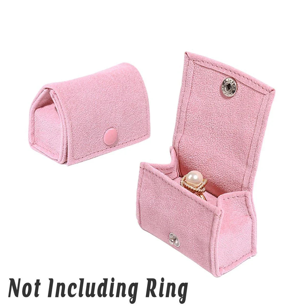 Premium Fabric Mini Rings and Earrings Jewelry Boxes 5PCS