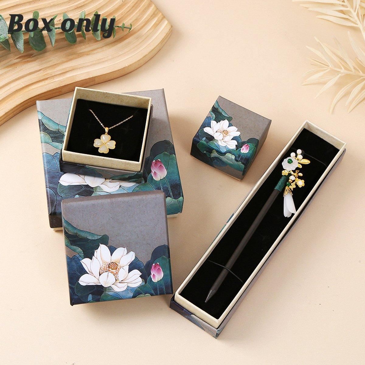 High-Quality Paper Jewelry Boxes 50PCS