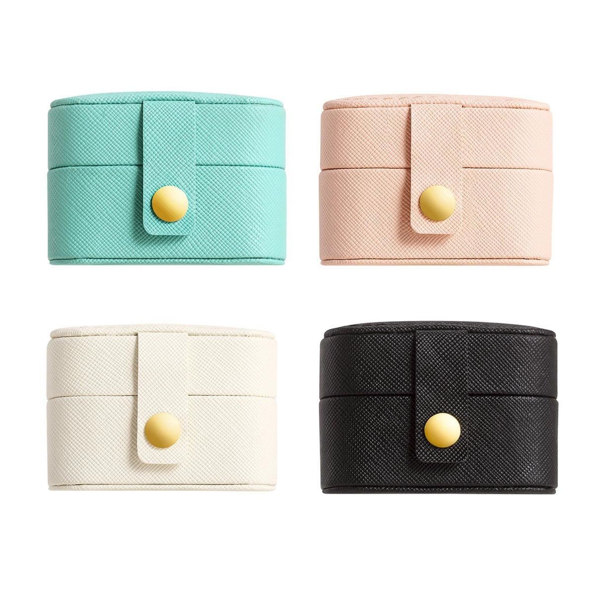 High-Quality Synthetic Leather Mini Jewelry Boxes 5PCS