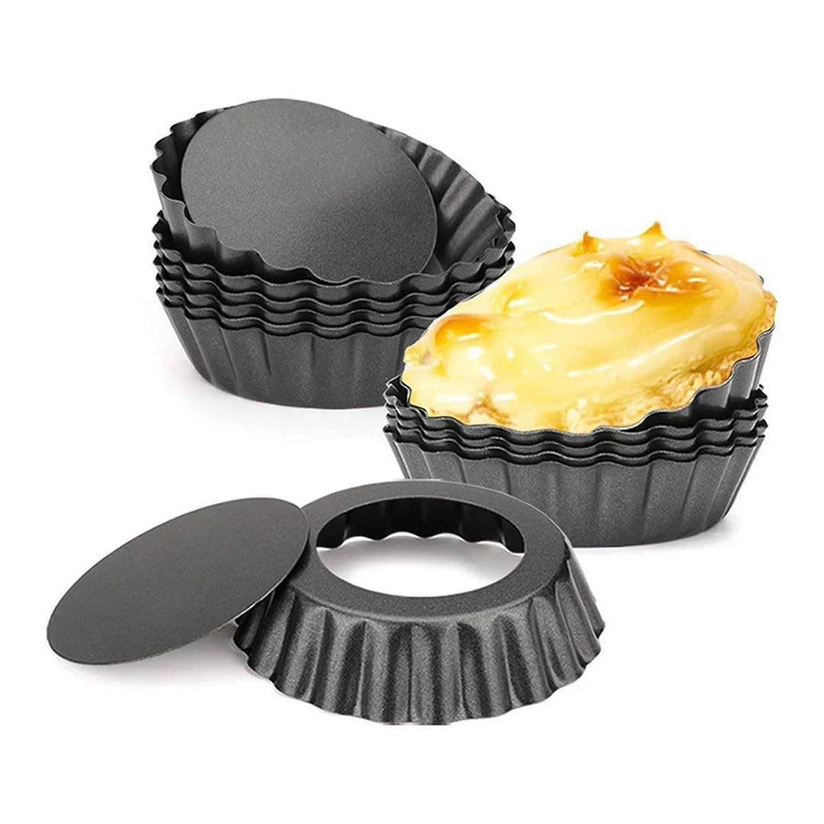 Egg Tart Mold Nonstick Molds 12PCS