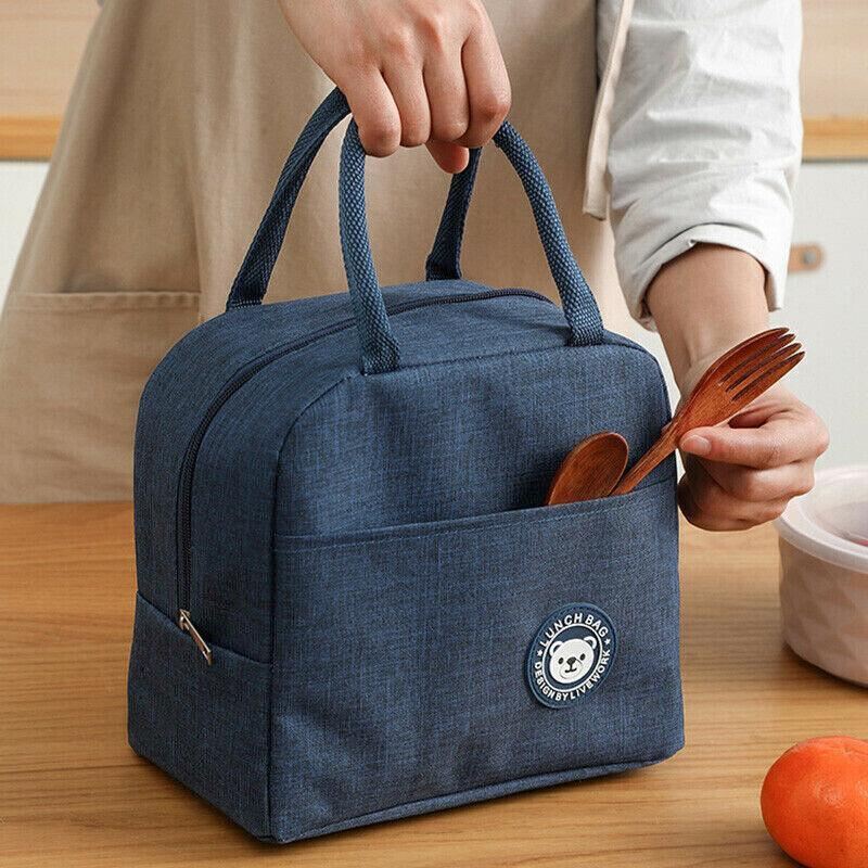 Lunch Bag Insulated Thermal Bag Carry Tote 5Styles 1PC
