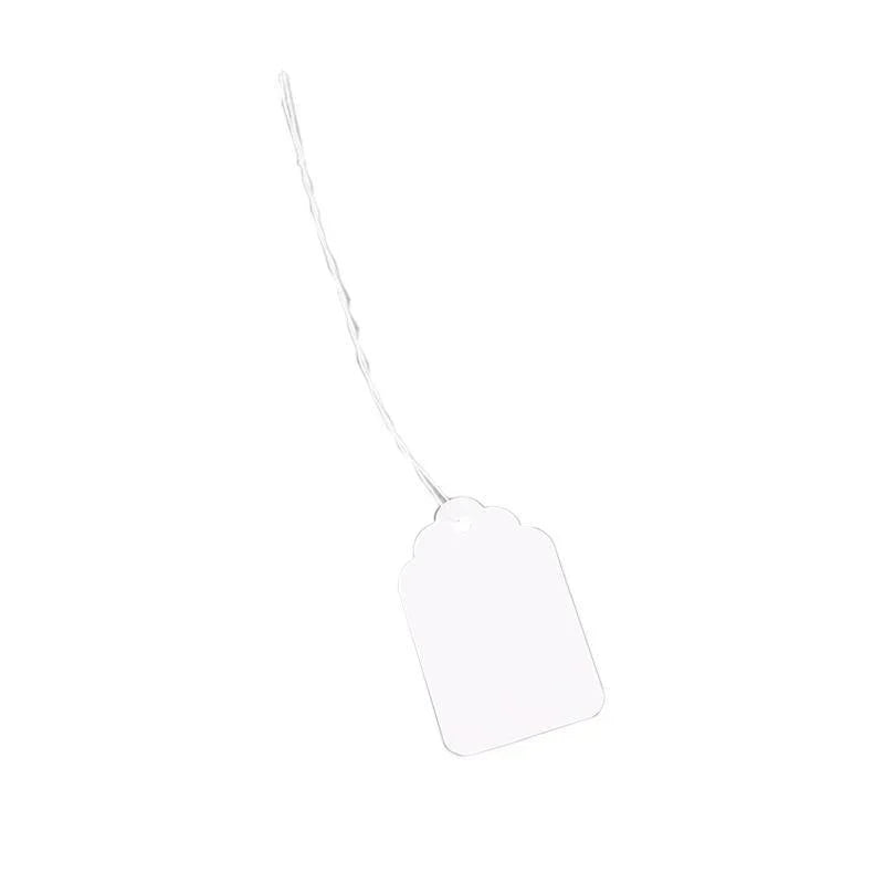 White Strung Tags 500PCS