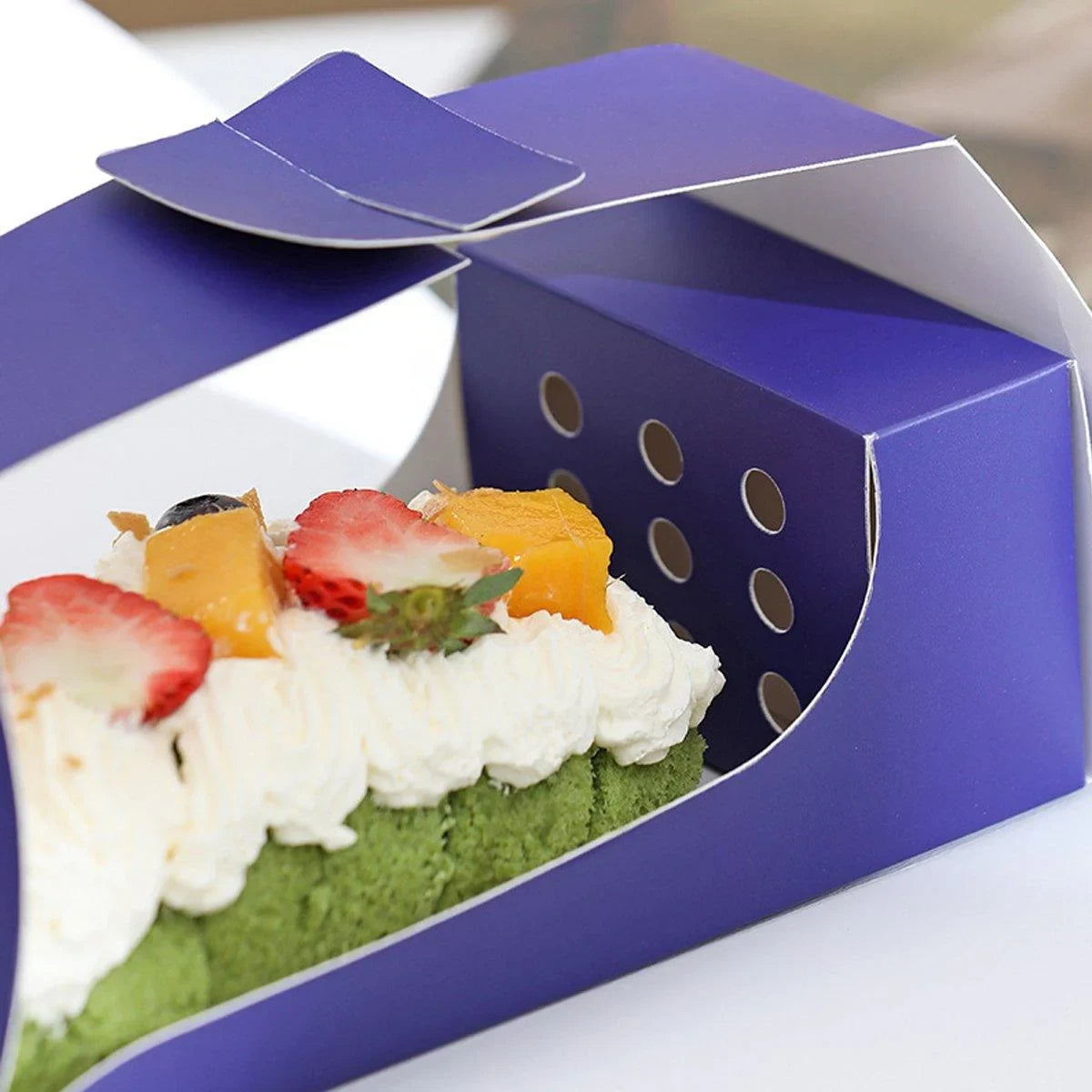 Food-Grade Paperboard Stylish Cake and Mousse Pastry Boxes 10pcs