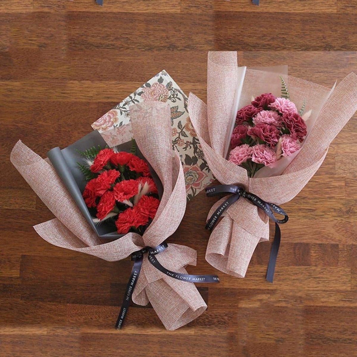 Linen Wrapping Paper 24 Colours Florist DIY