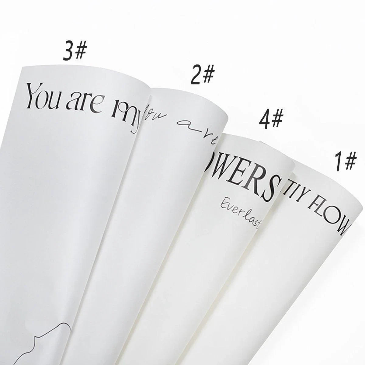 Wrapping Paper Floral Packaging 100 PCS