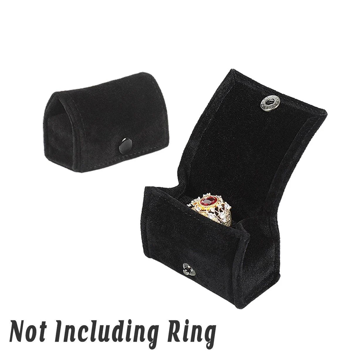 Premium Fabric Mini Rings and Earrings Jewelry Boxes 5PCS
