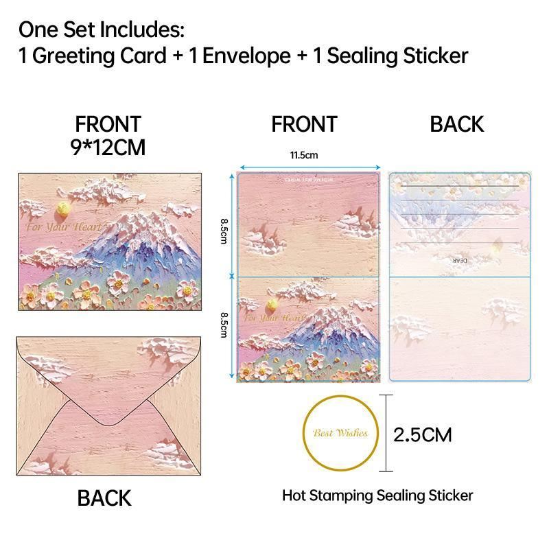 Card Stock Post Card Mini Envelope Set 30PCS