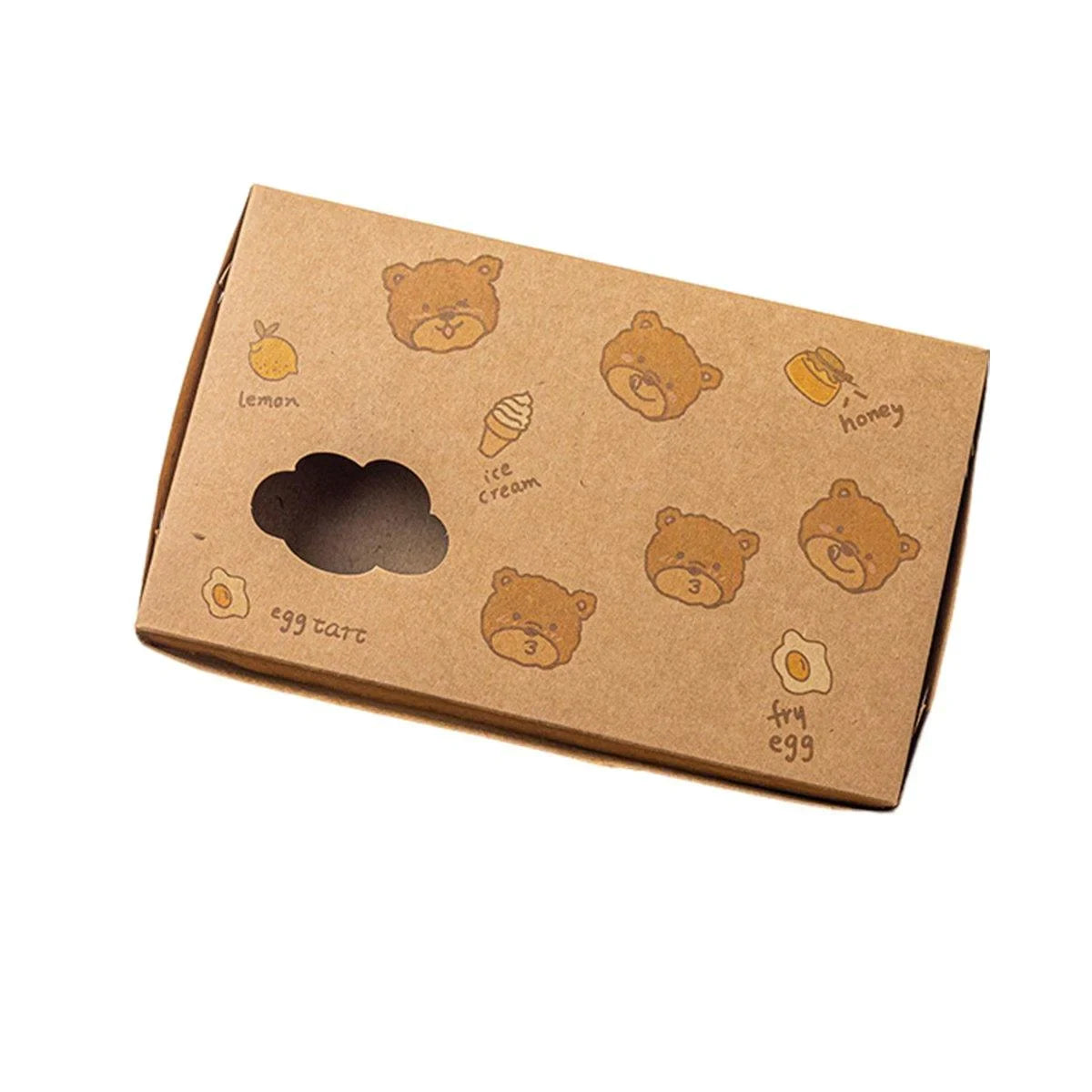 40PCS Egg Tart Paper Boxes Cupcakes Packaging