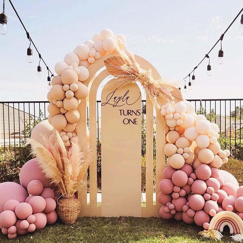 Pink Balloon Arch Kit Set Party Decor 108-158PCS