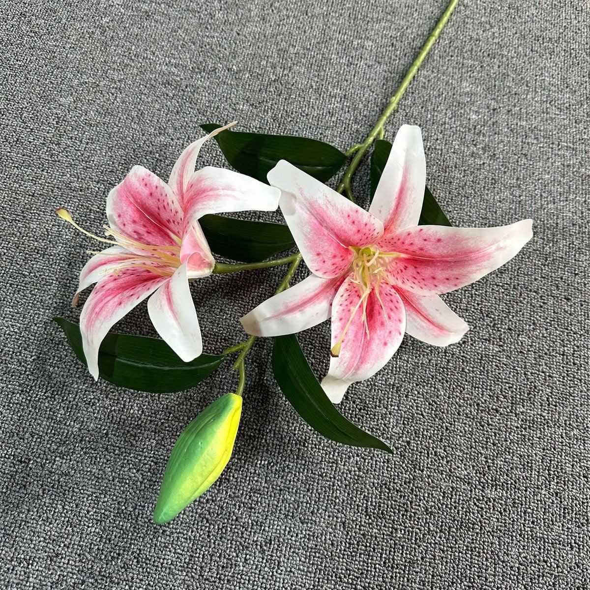 2PCS Artificial Flowers Lily