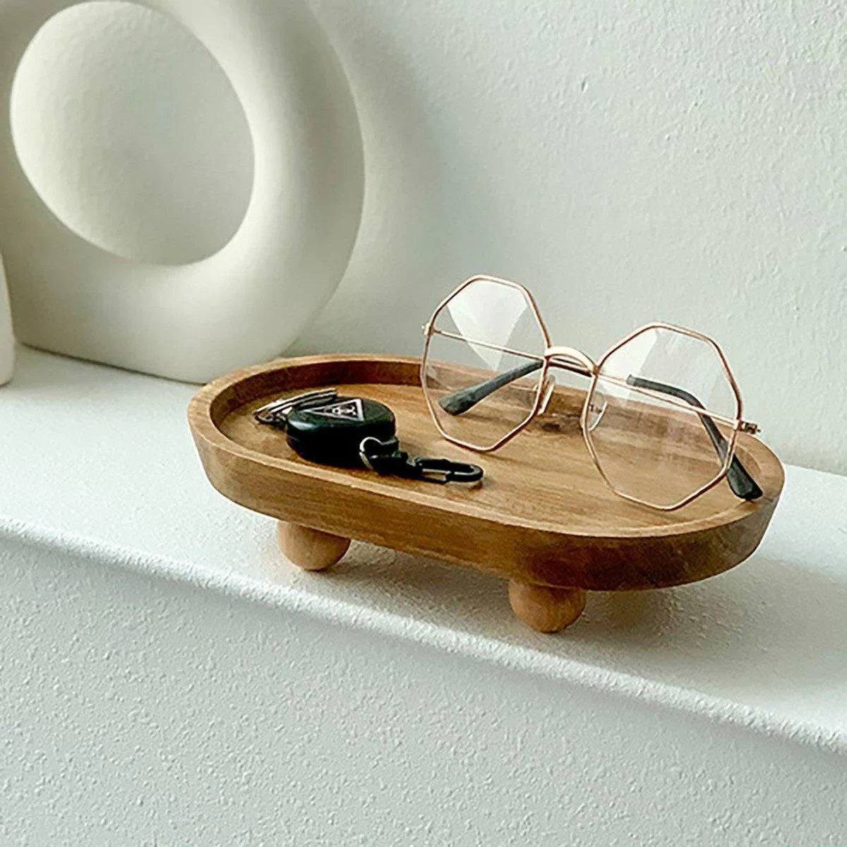 Multifunctional Wooden Tray 1PC