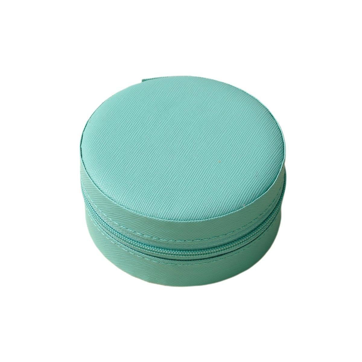 PU Leather Round Jewelry Boxes 1PC