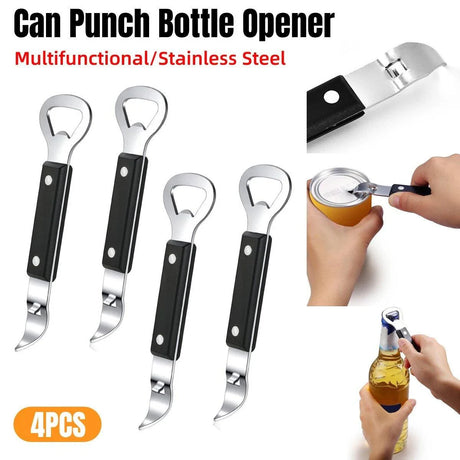 Stainless Steel Bottle Openers 4PCS