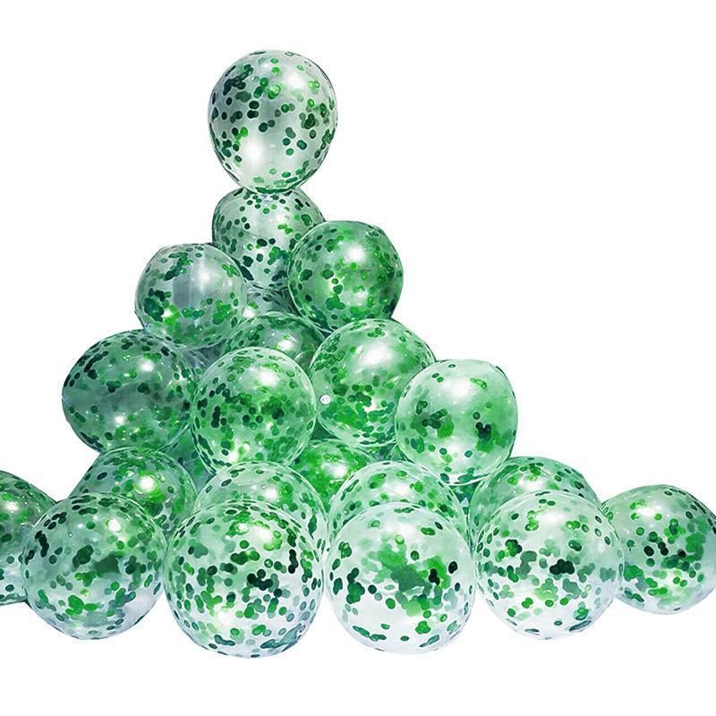 30cm Confetti Balloons Glitter Clear Latex 10PCS