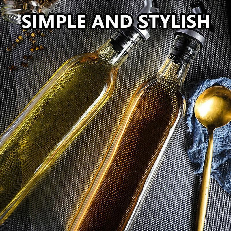 250/500ml Olive Oil Vinegar Dispenser Glass Bottle Kitchen Tools Cooking 1-2PCS