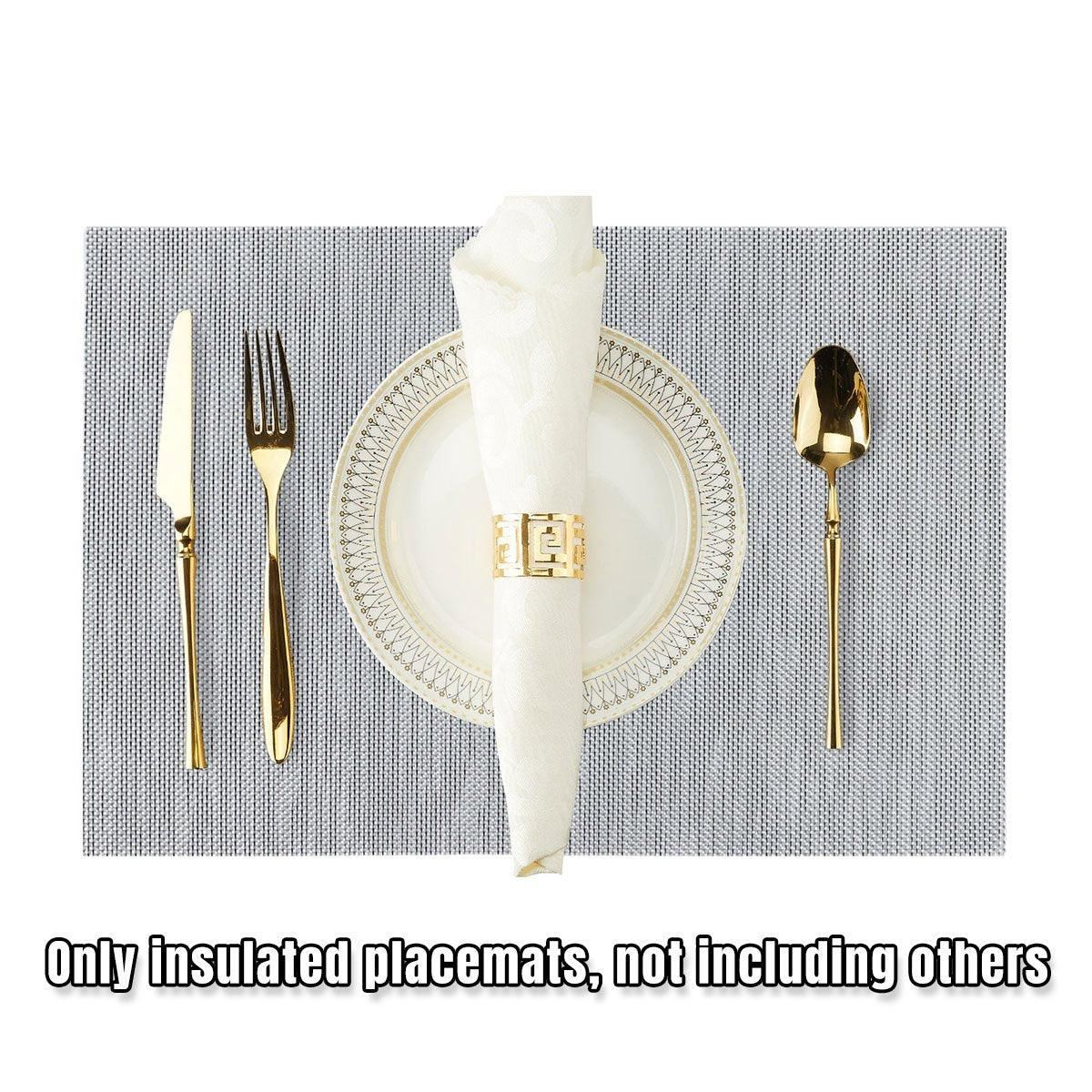 PVC Braided Non Slip Placemats  4PCS