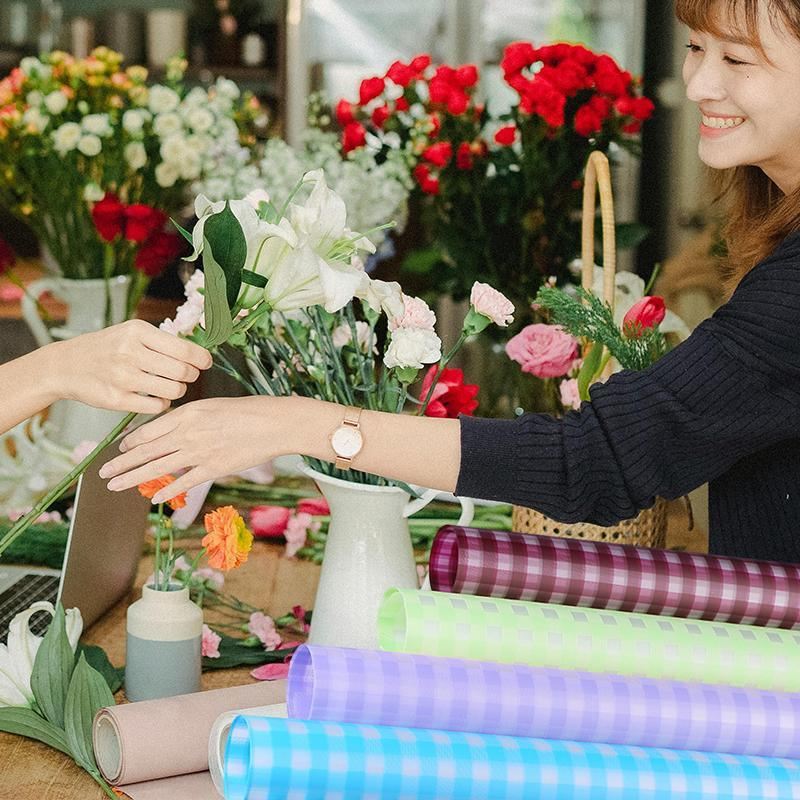 Wrapping Paper Durable Fog Paper Floral Gift 100PCS