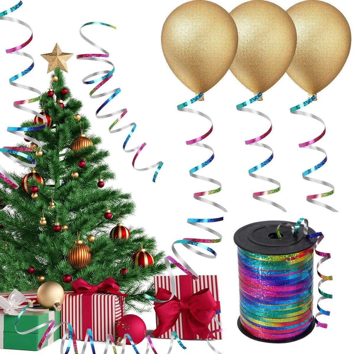 Glitter Laser Ribbon Party Banners Pull String Tie