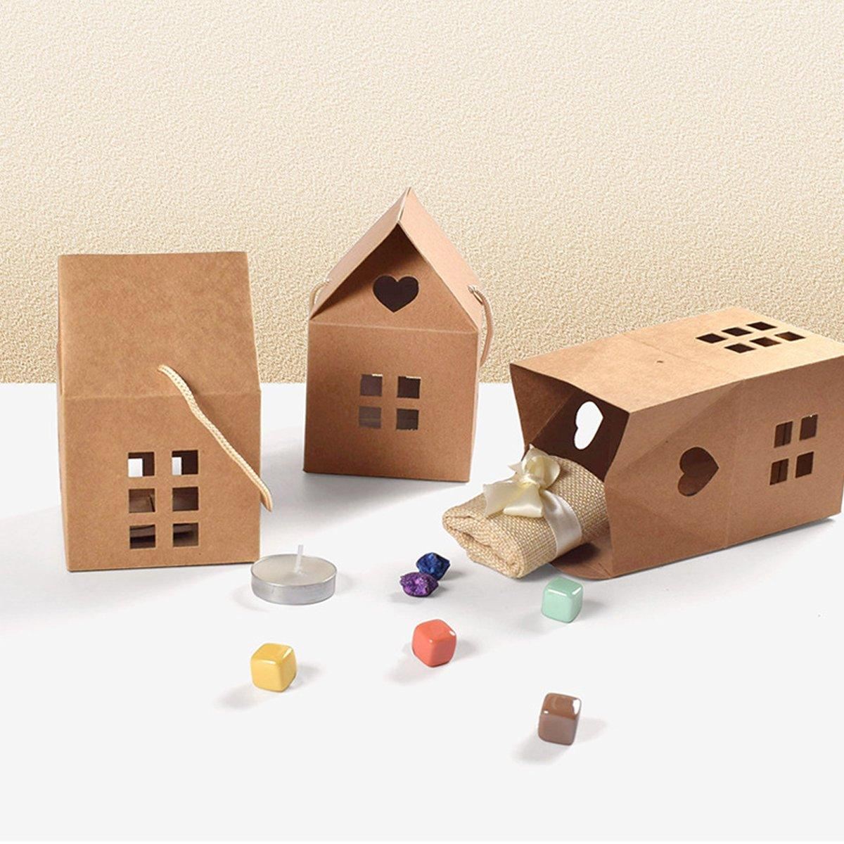 25PCS Cookie Candy Box Paper Gift Packing