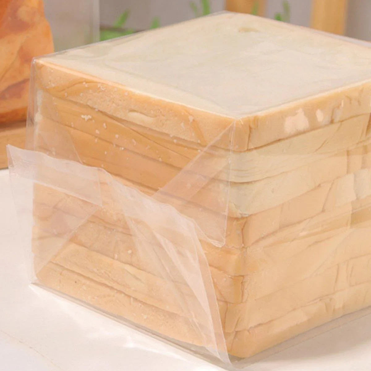 50PCS Resealable Clear Food Storage Bags