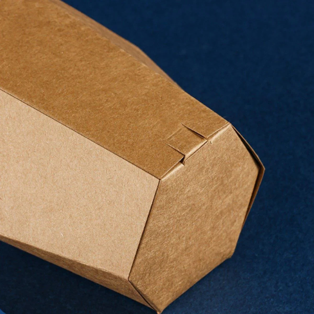 Disposable Folding Hexagon Kraft Paper Cups 100PCS