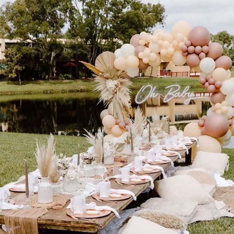Pink Balloon Arch Kit Set Party Decor 108-158PCS