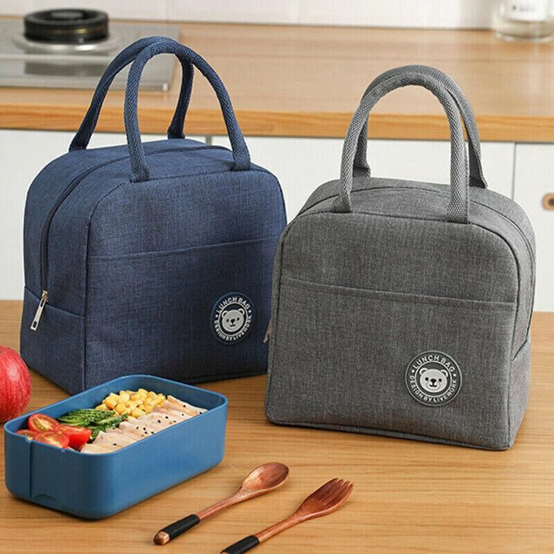 Lunch Bag Insulated Thermal Bag Carry Tote 5Styles 1PC