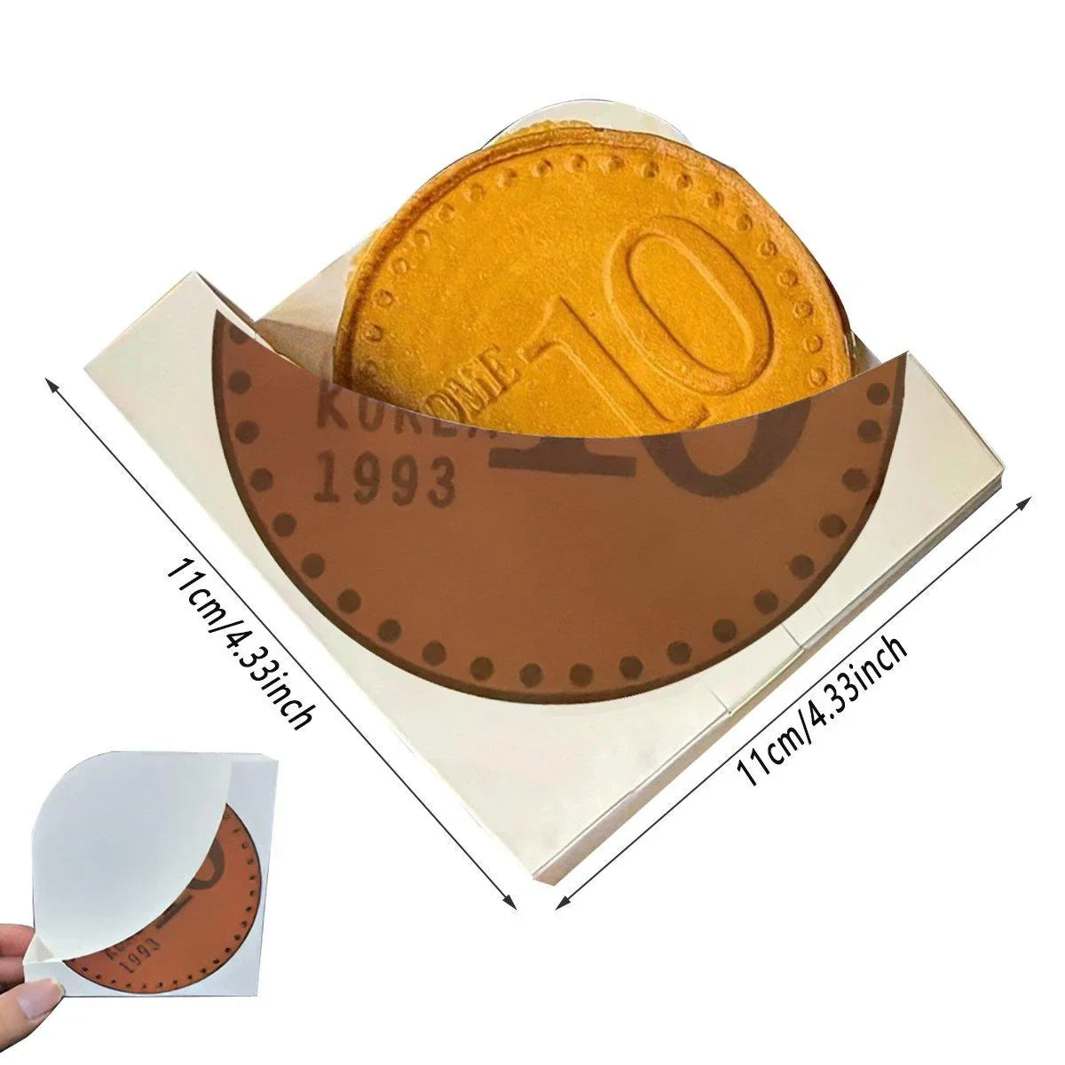 Paper Food Packaging Boxes Round 100PCS