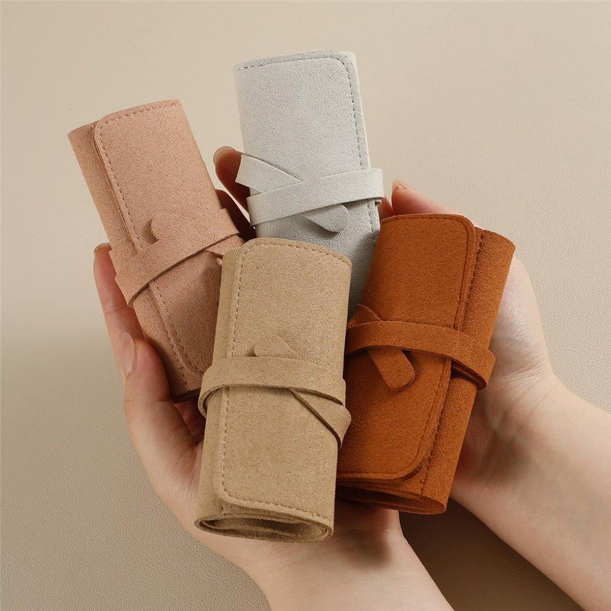 Travel Portable Jewelry Organizer Pouch 9Colours 1PC