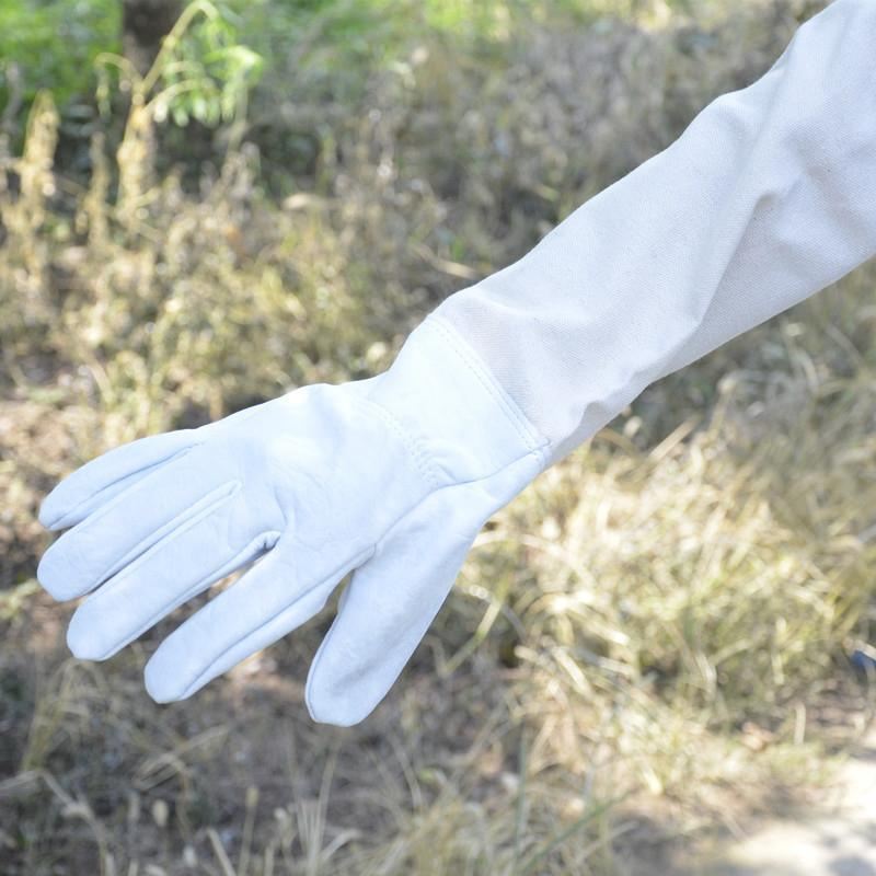 Goatskin Protective Bee Keeping Vented Long Sleeve Beekeeping Gloves 1 Pair