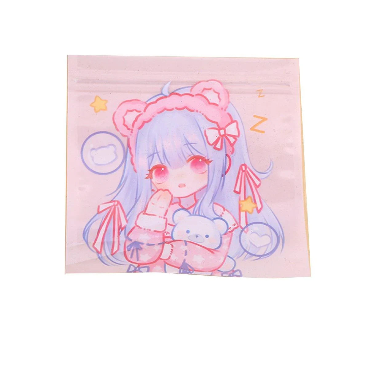 These cute cartoon Ziplock bags are perfect for keeping your snacks, candies, and cookies fresh and secure.